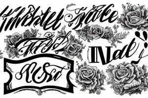 Text "Inimitable" tattoo idea