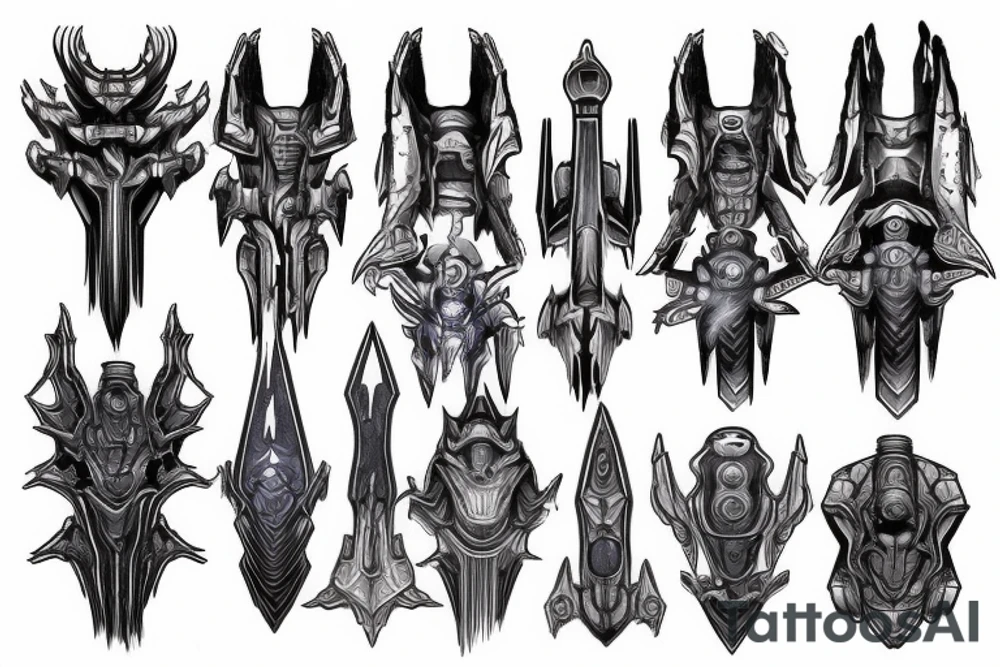 Starcraft 2 pylon tattoo idea