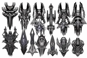 Starcraft 2 pylon tattoo idea