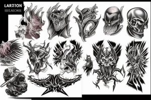 Fight scene between archon and marine tattoo idea