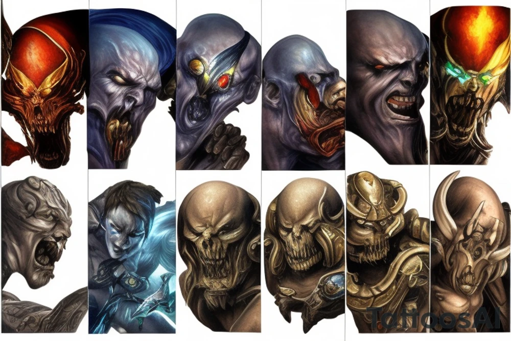 Starcraft 2 immortal fight scene tattoo idea