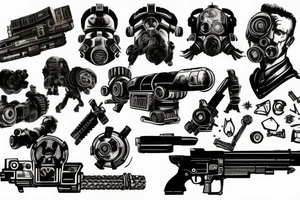Fallout 3 brotherhood of steel shooting galling laser tattoo idea
