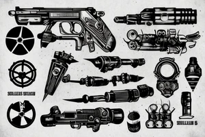 Fallout 3 brotherhood of steel shooting galling laser tattoo idea