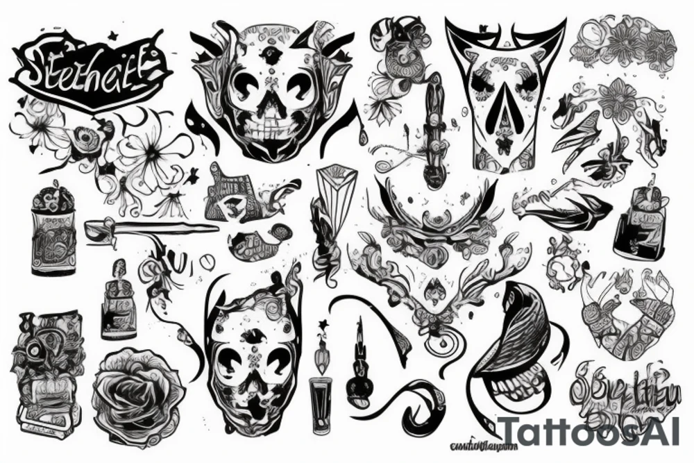 самурай железный tattoo idea
