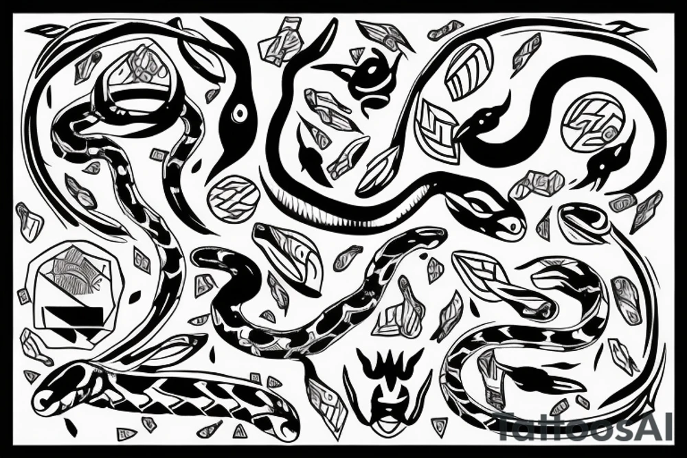 snake tattoo idea