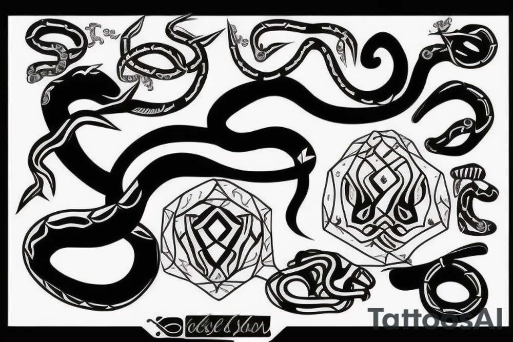 snake one tattoo idea