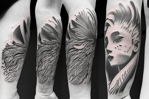Icarus flying and reaching for the sun tattoo idea