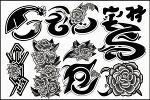 Three letters V tattoo idea