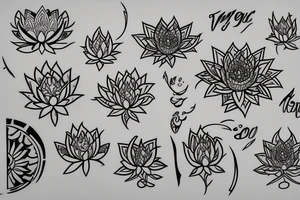 White lotus on a vine tattoo idea
