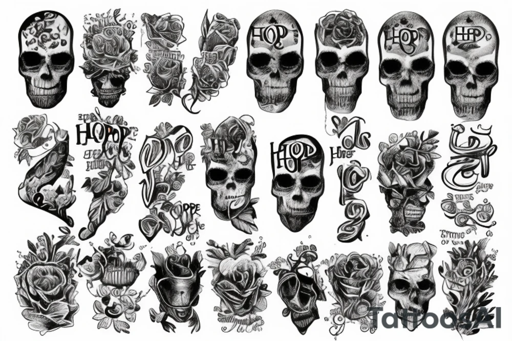 The word Hope tattoo idea