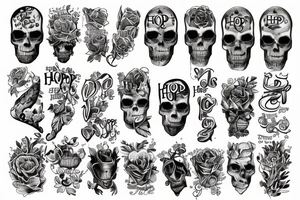 The word Hope tattoo idea
