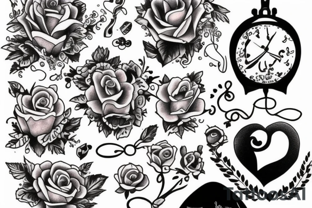 a romantic little tattoo for a couple tattoo idea