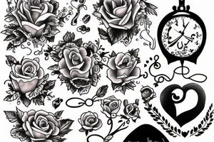 a romantic little tattoo for a couple tattoo idea