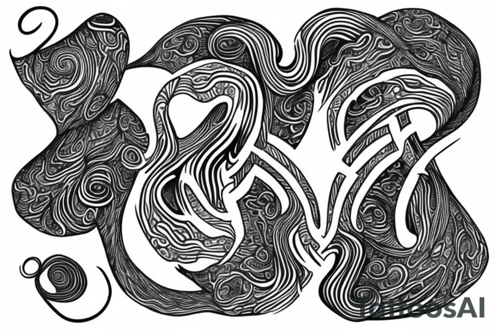 Chandre as a name wrapped around my entire hand and wrist in the form of a figure 8 shape tattoo idea