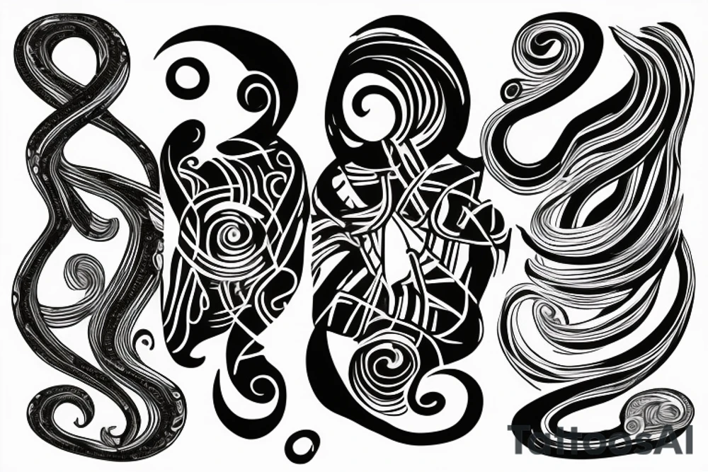 Chandre as a name wrapped around my entire hand and wrist in the form of a figure 8 shape tattoo idea