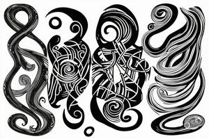 Chandre as a name wrapped around my entire hand and wrist in the form of a figure 8 shape tattoo idea