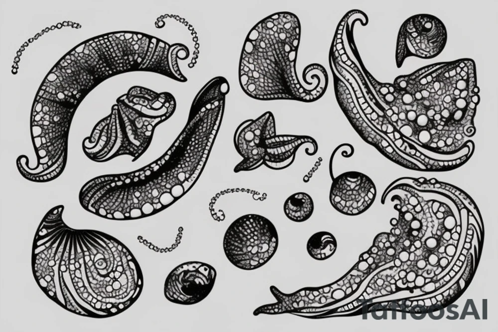 A clam with a pearl tattoo idea
