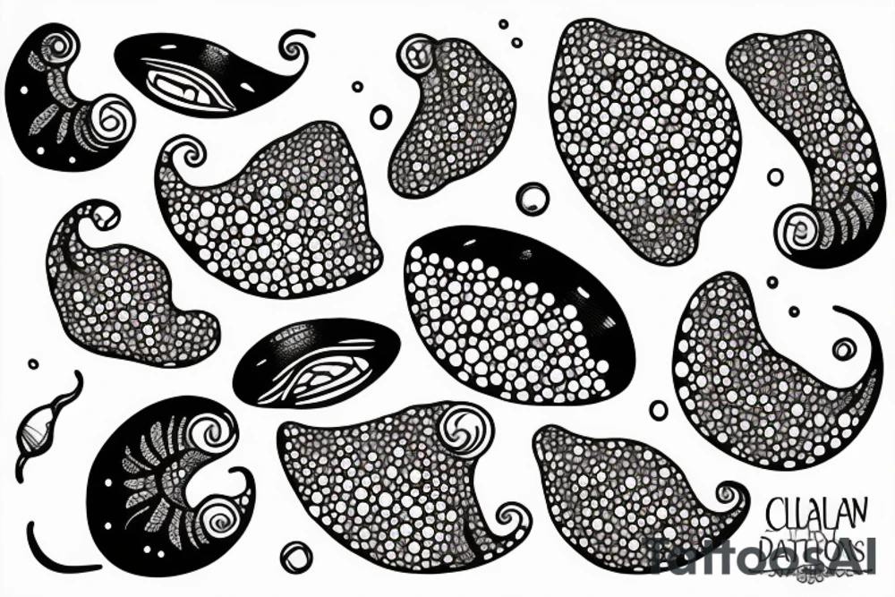 A clam with a pearl tattoo idea