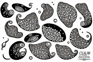 A clam with a pearl tattoo idea