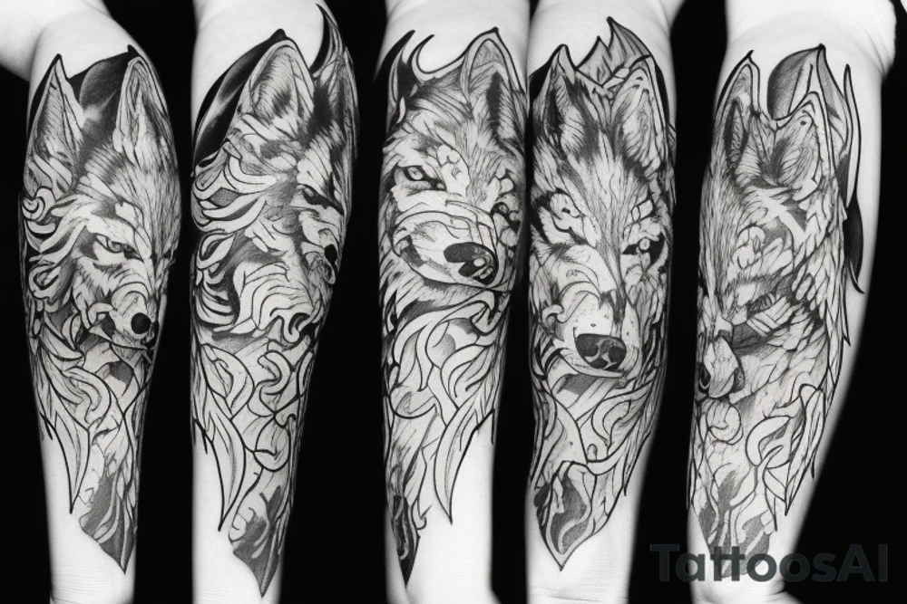 The terrible wolf tattoo idea