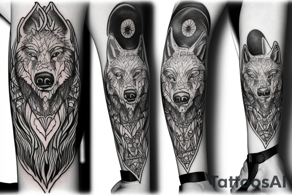 The terrible wolf tattoo idea