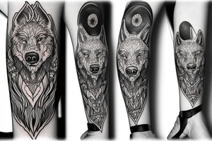 The terrible wolf tattoo idea