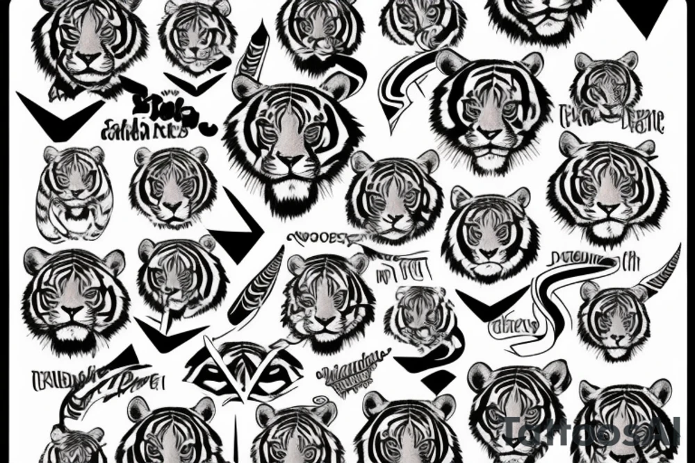 tiger tattoo idea
