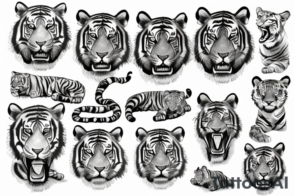 tiger tattoo idea