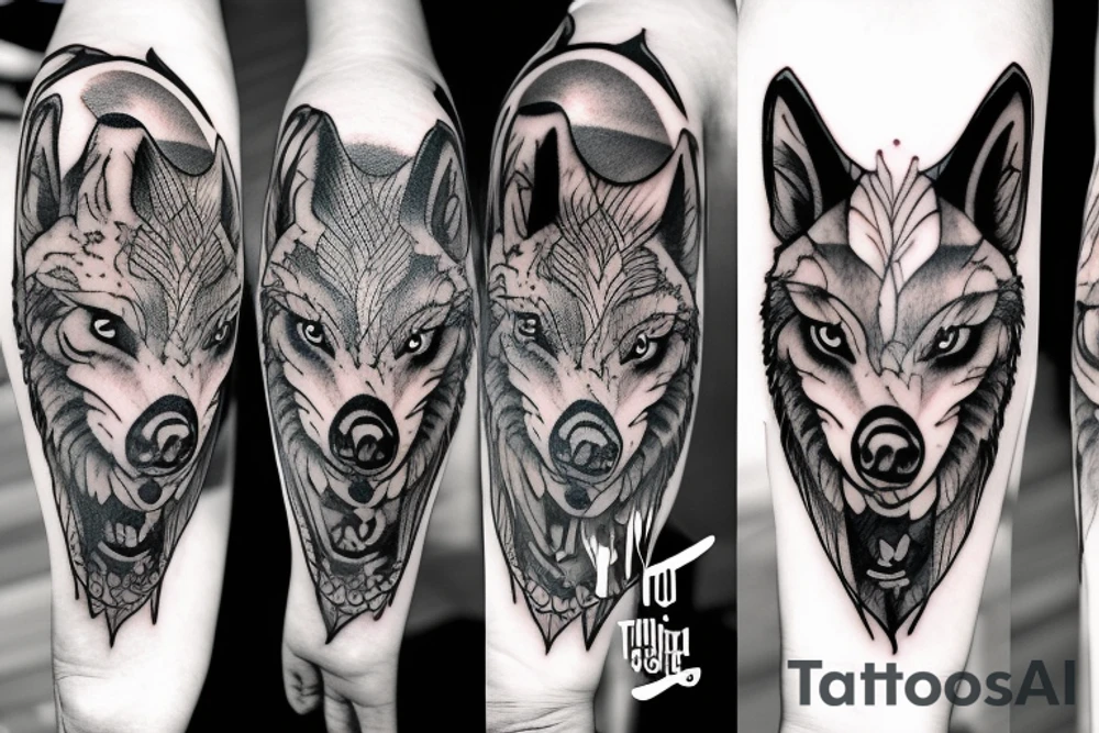 The terrible wolf tattoo idea