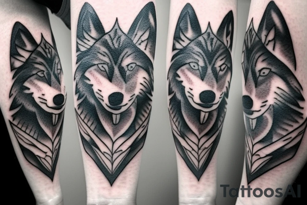 The wolf tattoo idea