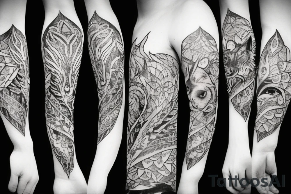 The wolf tattoo idea