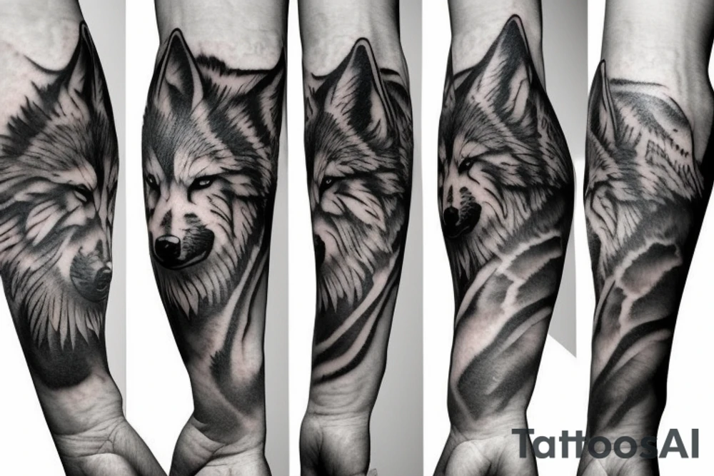 The wolf tattoo idea