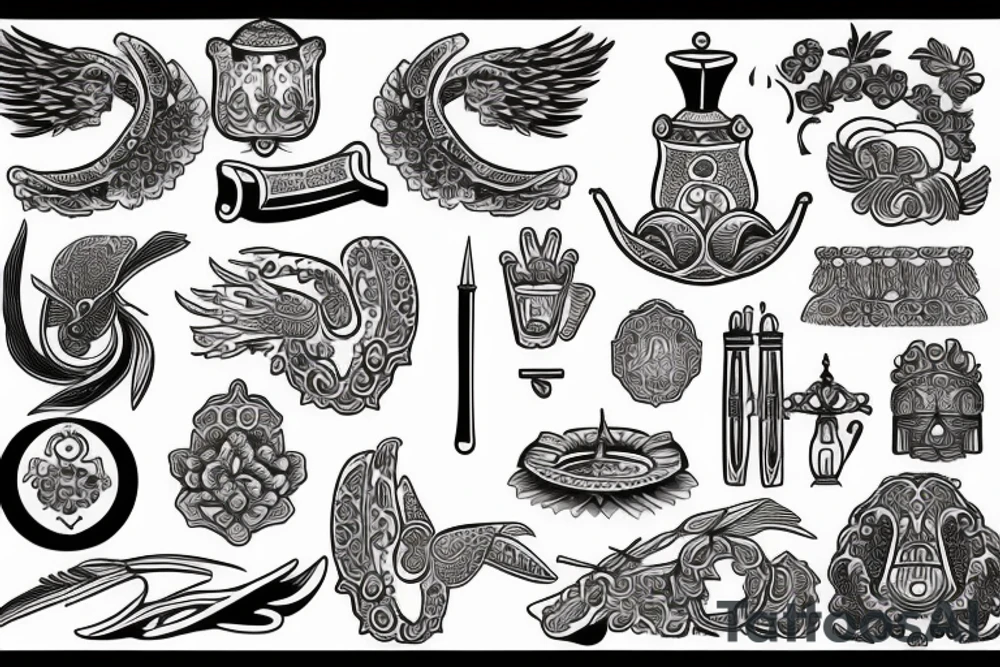 Greek heritage and Vietnamese heritage tattoo idea