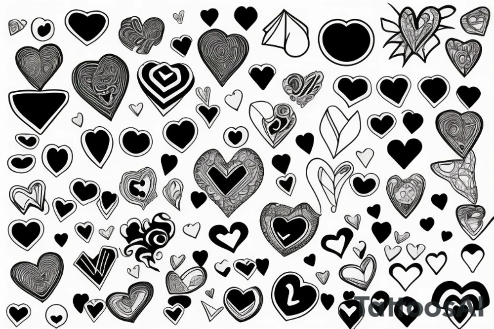 arms holding a heart tattoo idea