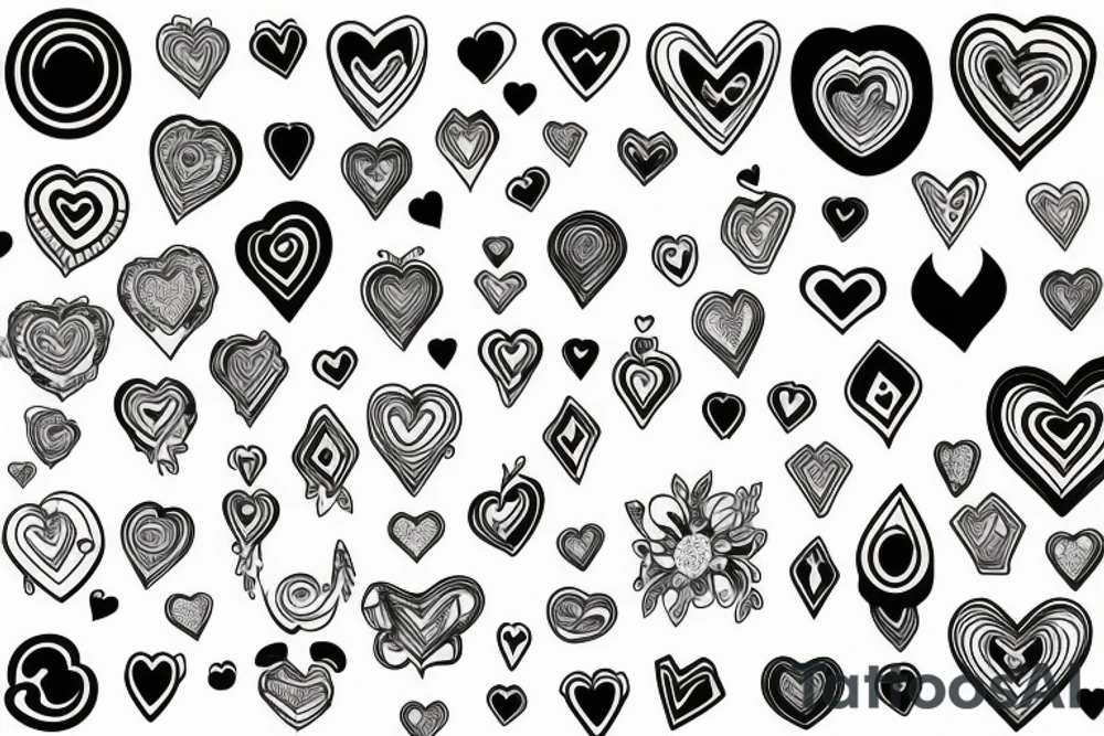 arms holding a heart tattoo idea