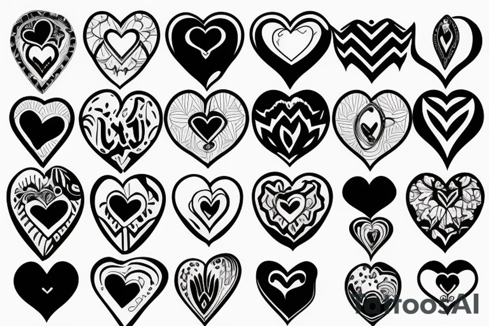 hands holding a heart tattoo idea