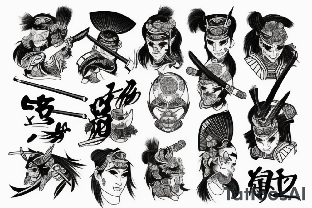 Samurai tattoo idea