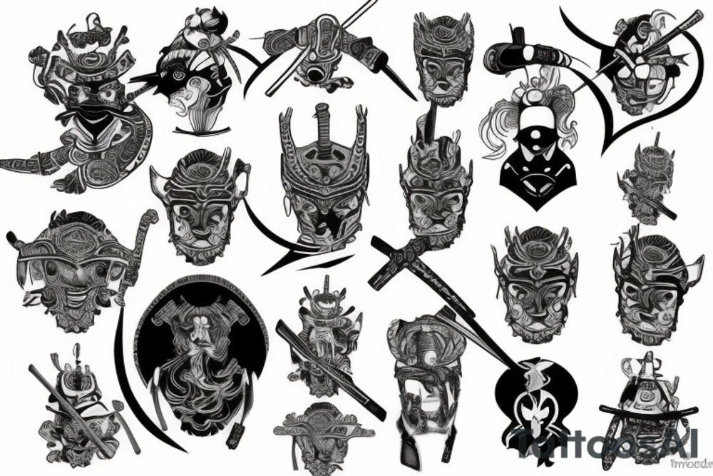 Samurai tattoo idea