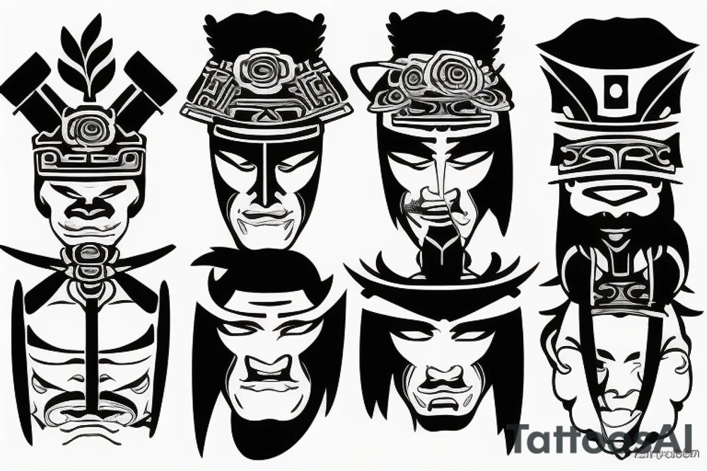 Samurai tattoo idea