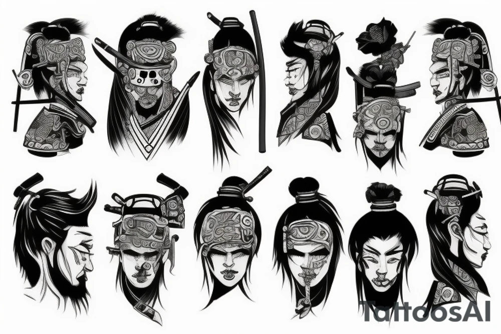 Samurai tattoo idea