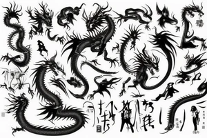 Wise dragon tattoo idea