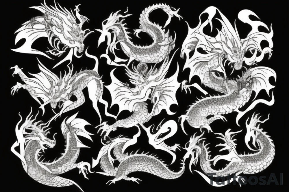 Wise dragon tattoo idea