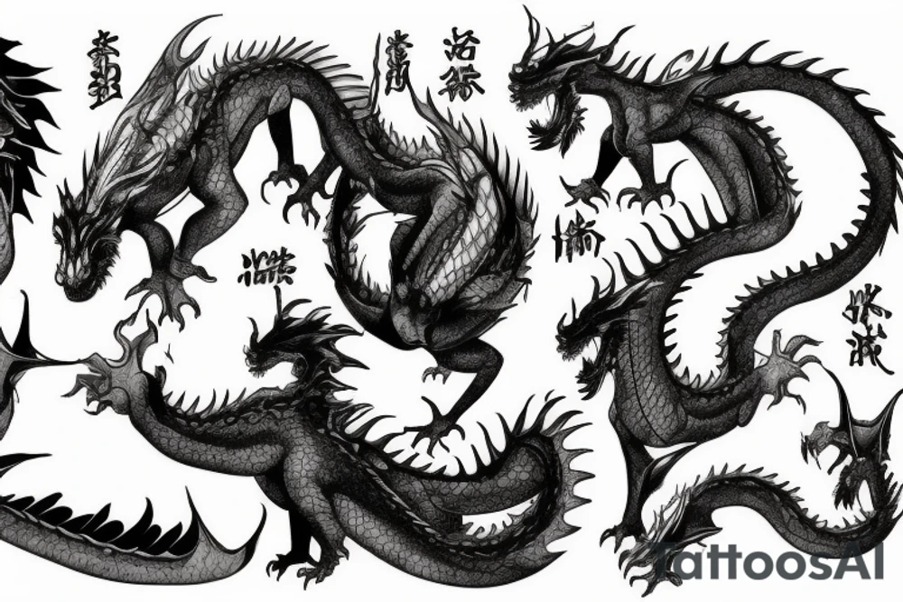 Wise dragon tattoo idea
