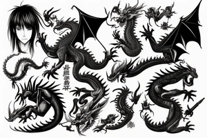 Wise dragon tattoo idea