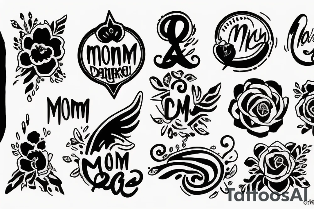 mom and dad tattoo idea