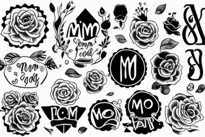 mom and dad tattoo idea