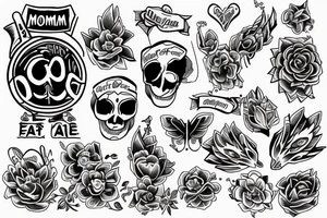 mom and dad tattoo idea