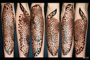 Some blown out candles, one stil burning Starts a fire, in the fire you se a cheetah tattoo idea