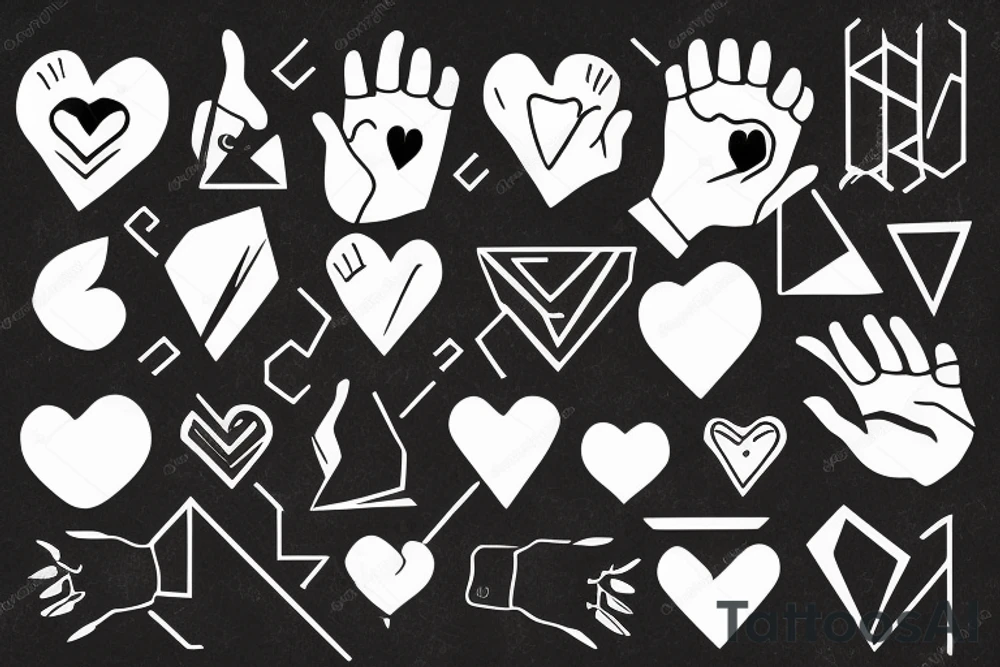 the hand holds a bloody heart tattoo idea