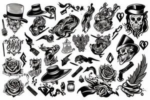 Magician with fire tattoo idea